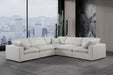 Comfy - 5 Piece Linen Modular Corner Sectional - Simple Home Plus