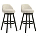 Erika - Modern Transitional Swivel Wood Bar Height Kitchen Bar Stool - Simple Home Plus
