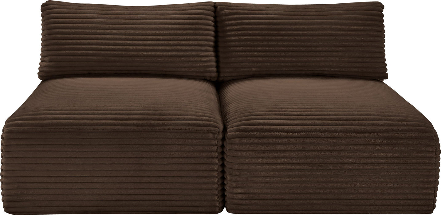 Shaggy - 2 Seat Modular Armless Sofa - Simple Home Plus