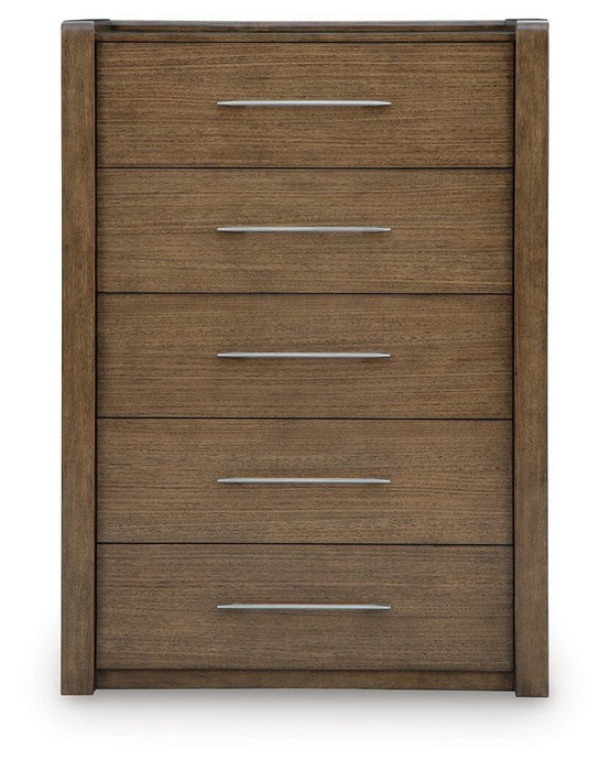 Marxmore - Five Drawer Chest - Brown - Simple Home Plus