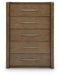 Marxmore - Five Drawer Chest - Brown - Simple Home Plus