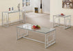 Merced - Glass Top Metal Table - Simple Home Plus