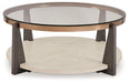 Frazwa - Multi - Round Cocktail Table - Simple Home Plus