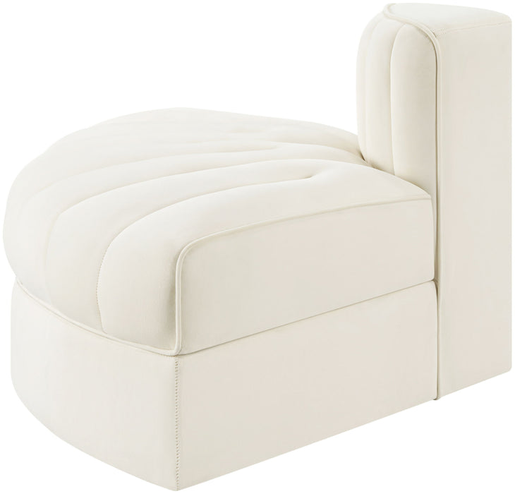 Rummi - Velvet Performance Fabric Upholstered Modular Chair - Simple Home Plus