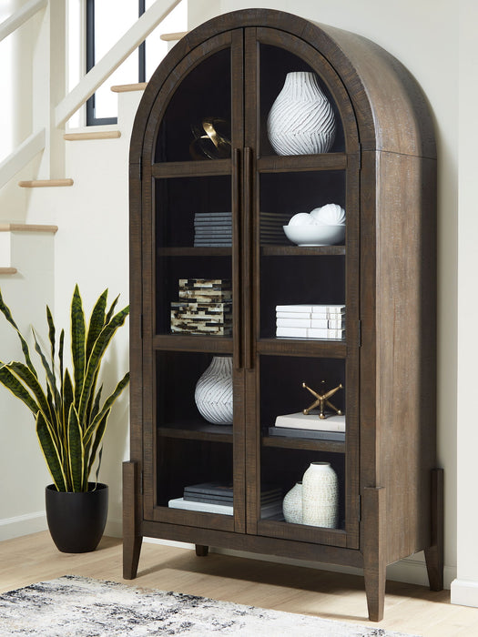 Benhall - Accent Cabinet - Dark Brown - Simple Home Plus
