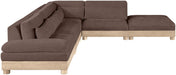 Turin - Chenille Fabric Upholstered Modular Sectional - Brown - Simple Home Plus