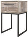 Neilsville - Whitewash - One Drawer Night Stand - Vinyl-Wrapped - Simple Home Plus