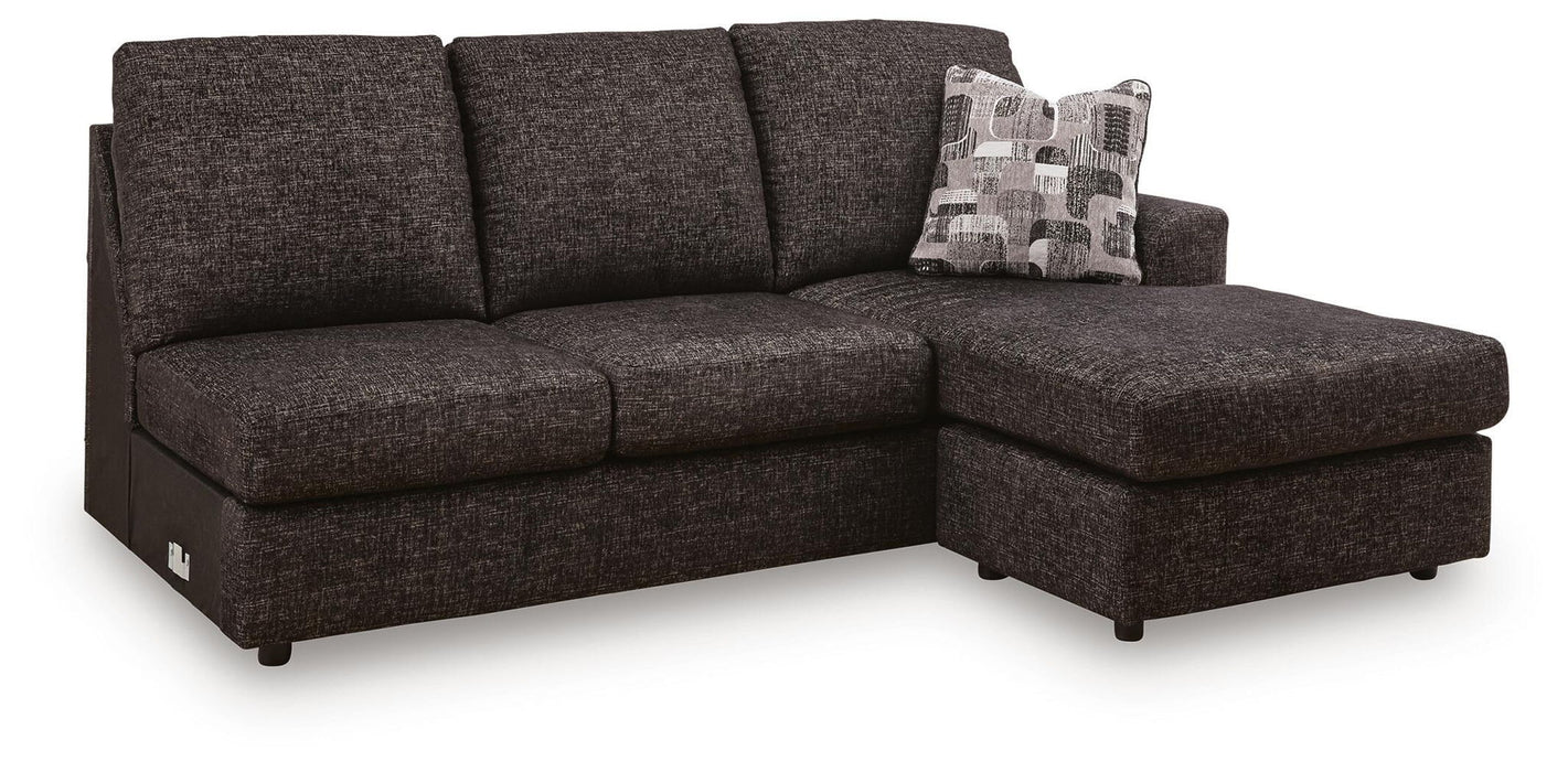Lentiz - RAF Sofa Chaise - Onyx - Simple Home Plus