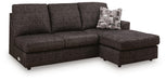 Lentiz - RAF Sofa Chaise - Onyx - Simple Home Plus