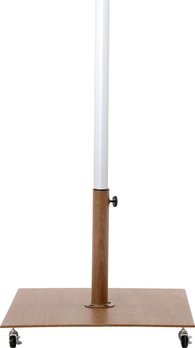 Fiji - Aluminum Patio Umbrella With Square Teak And White Base - Simple Home Plus