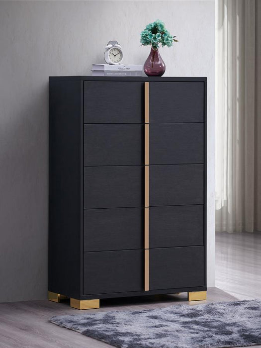 Marceline - 5-Drawer Bedroom Chest - Simple Home Plus