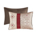 Donovan - Queen 7 Piece Comforter Set - Red - Simple Home Plus