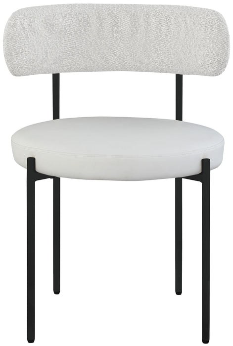 Beacon - Faux Leather Dining Chair With Black Legs (Set of 2) - Simple Home Plus