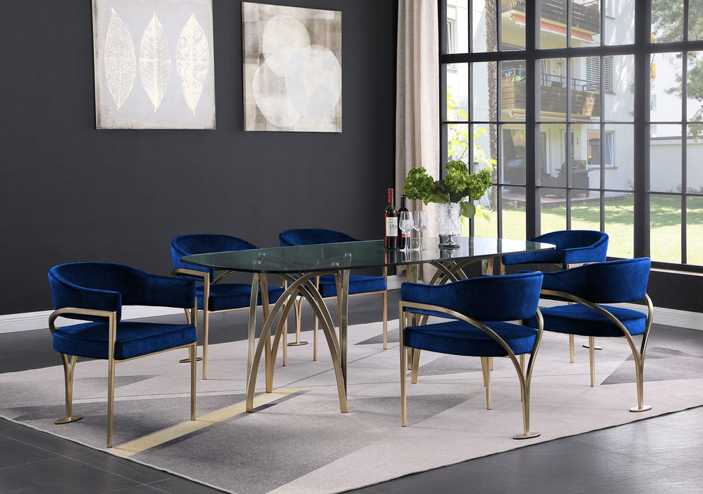 Madelyn - Dining Chair (Set of 2) - Brushed Brass - Simple Home Plus