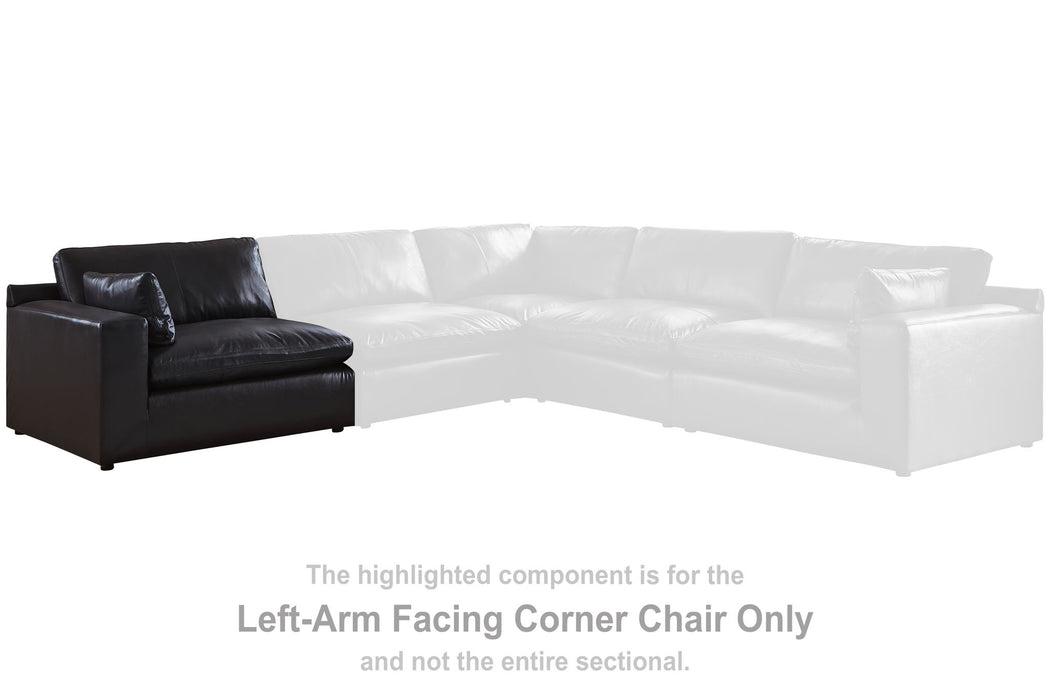 Emilia - LAF Corner Chair - Black - Simple Home Plus