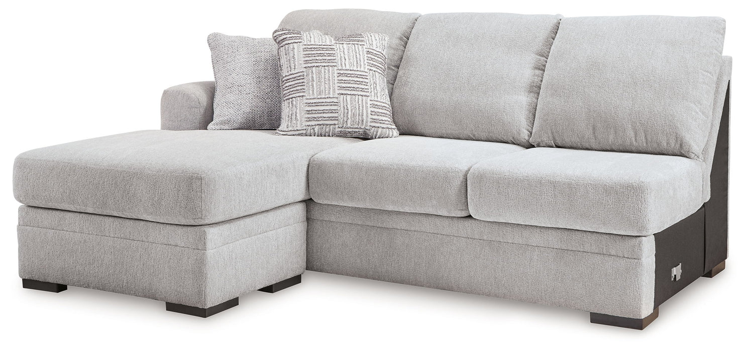 Gabyleigh - Laf Sofa Chaise - Nickel - Simple Home Plus