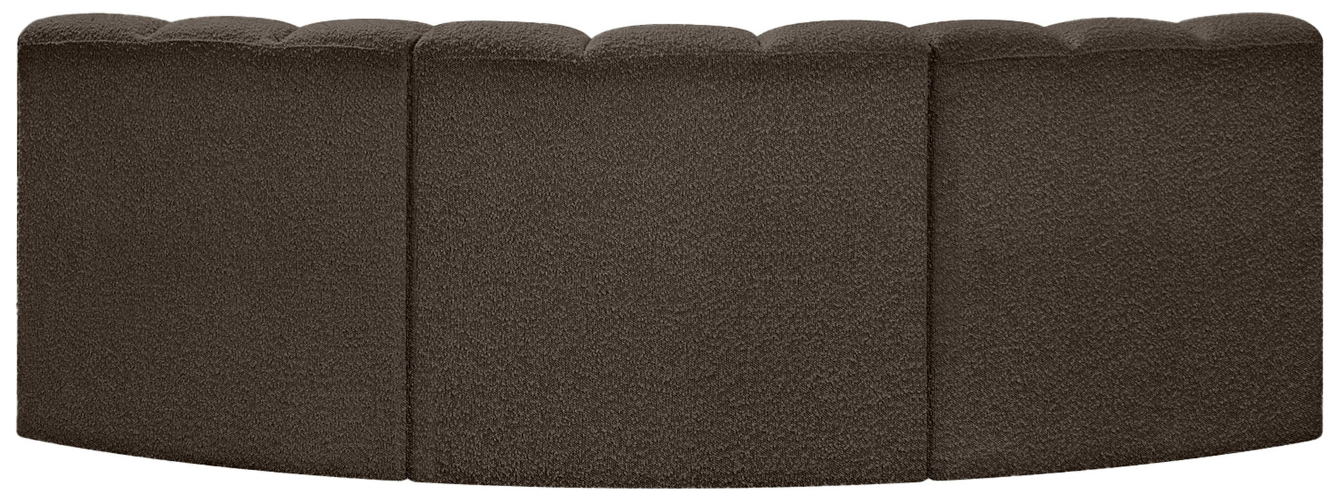 Arc - Boucle Fabric 3 Piece Modular Corner Sofa - Simple Home Plus