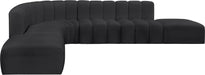 Arc - Faux Leather 7 Piece Corner Modular Sofa - Simple Home Plus