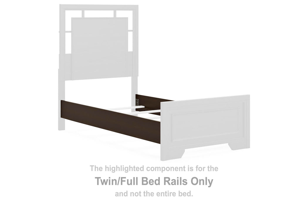 Covetown - Twin/Full Bed Rails - Dark Brown - Simple Home Plus