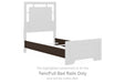 Covetown - Twin/Full Bed Rails - Dark Brown - Simple Home Plus