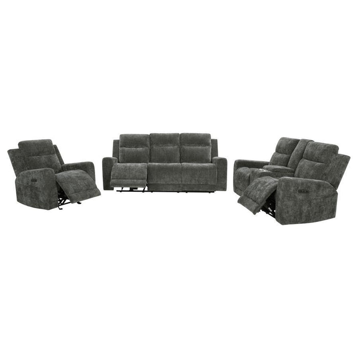 Kennett - Chenille Power Reclining Sofa Set - Simple Home Plus