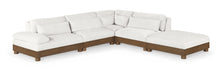 Turin - Chenille Fabric Upholstered Modular Sectional - Cream - Simple Home Plus
