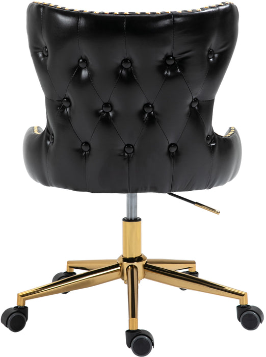 Hendrix - Office Chair with Gold Legs - Simple Home Plus