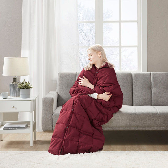 Hadly - Wearable Throw - Red - Simple Home Plus