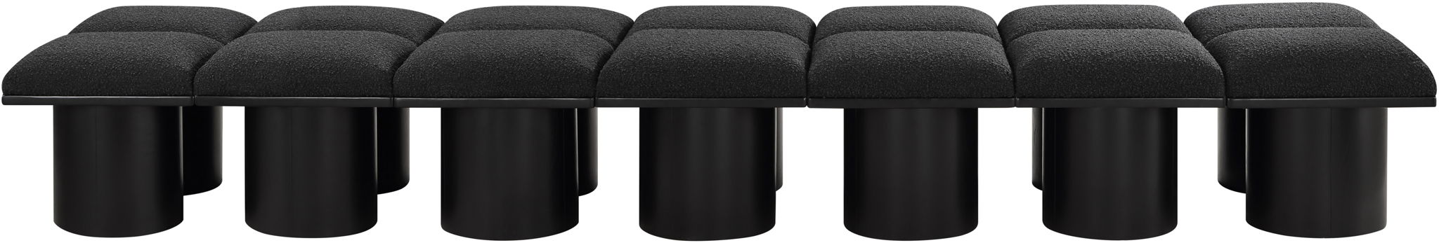Pavilion - 14 Piece Modular Bench With Black Base - Simple Home Plus