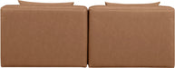 Cube - Modular 2 Piece Armless Sofa - Light Brown - Simple Home Plus