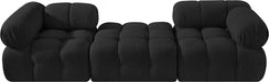 Ames - 3 Piece Boucle Modular Sofa With 1 Backless Seat - Simple Home Plus