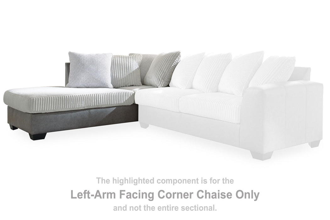 Clairette Court - Laf Corner Chaise - Alloy - Simple Home Plus