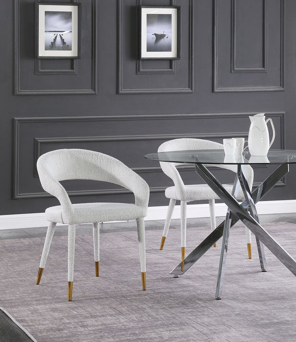 Destiny - Fabric Dining Chair - Cream - Simple Home Plus