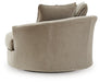 Linenhause - Oversized Swivel Accent Chair - Dune - Simple Home Plus