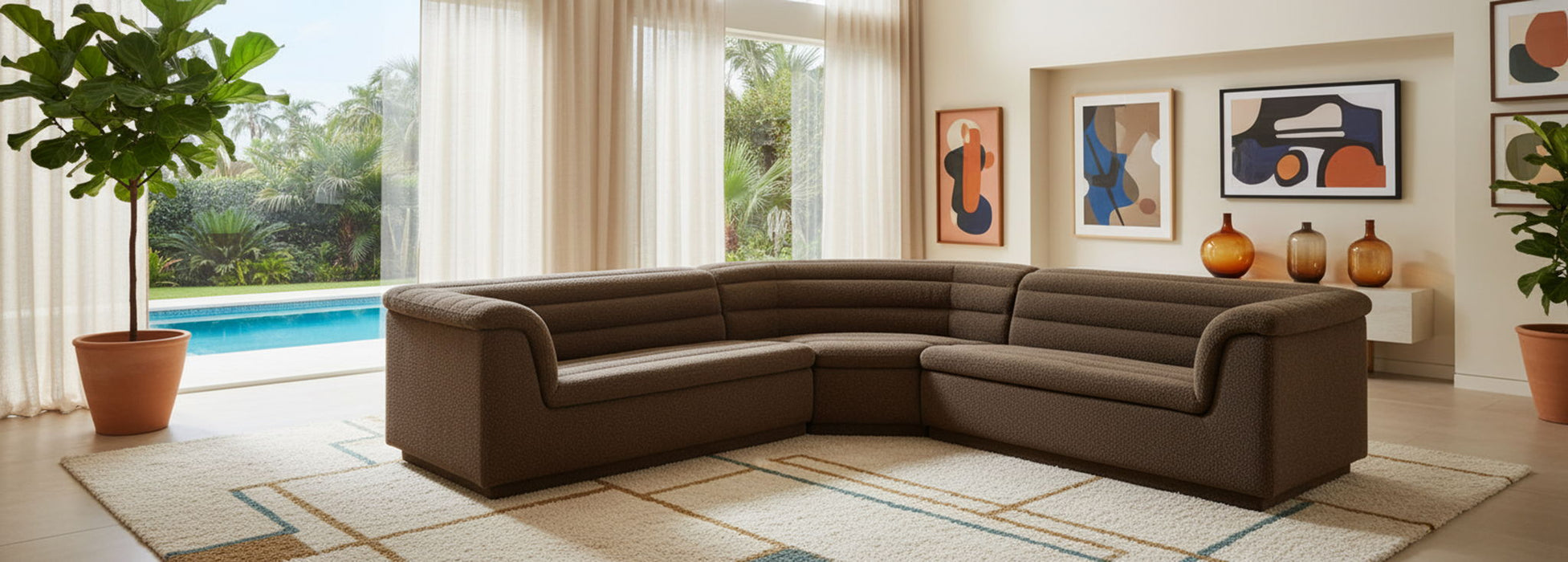 Cascade - Boucle Modular Sectional - Simple Home Plus