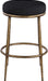 Ferro - Performance Fabric Upholstered Backless Bar Stool - Antique Brass - Simple Home Plus