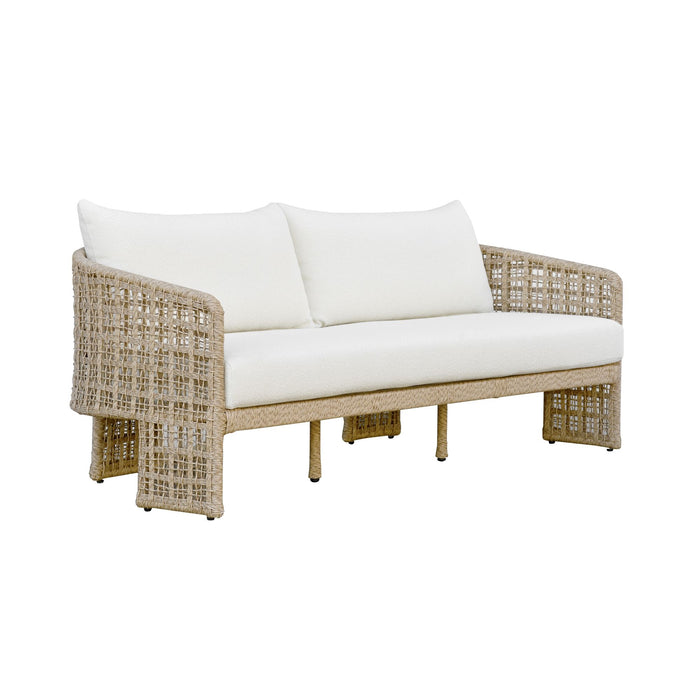 Driftbay - Outdoor Sofa - White / Natural - Simple Home Plus