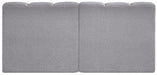 Arc - Boucle Fabric 2 Seats Modular Sofa - Simple Home Plus