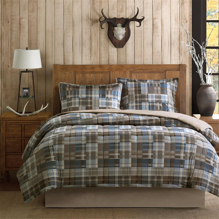 White River - Twin Down Alternative Comforter Mini Set - Multi - Simple Home Plus