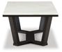 Fostead - White / Espresso - Rectangular Cocktail Table - Simple Home Plus