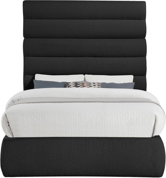 Adam - Boucle Fabric Bed With 70.5" Headboard - Simple Home Plus