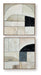 Bexlen - Tan / Taupe / Black - Wall Art Set (Set of 2) - Simple Home Plus