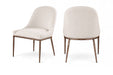Ferro - Upholstered Dining Side Chair With Brushed Bronze Legs - Simple Home Plus