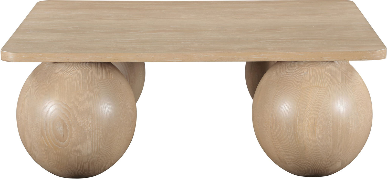 Fitch - Oak Veneer Coffee Table - 4 Legs - Simple Home Plus