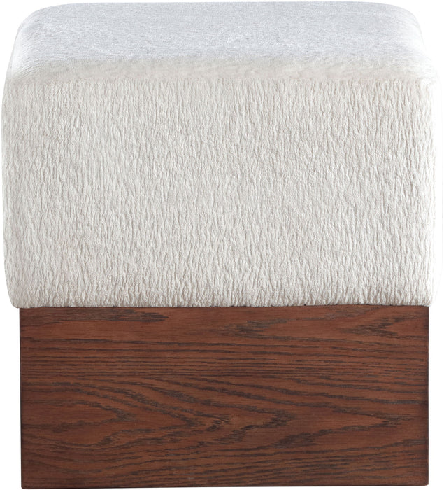 Havre - Ottoman / Stool With Brown Base - Simple Home Plus