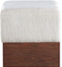 Havre - Ottoman / Stool With Brown Base - Simple Home Plus