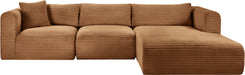 Shaggy - Fabric 3 Piece Modular Sectional - Simple Home Plus