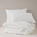 Mia - 2 Piece Twin/Twin Long Comforter Set - White - Simple Home Plus