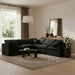 Indulge - Velvet 5 Piece Modular Corner Sectional - Simple Home Plus