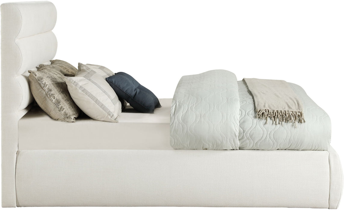 Adam - Linen Fabric Bed With 52" Headboard - Simple Home Plus